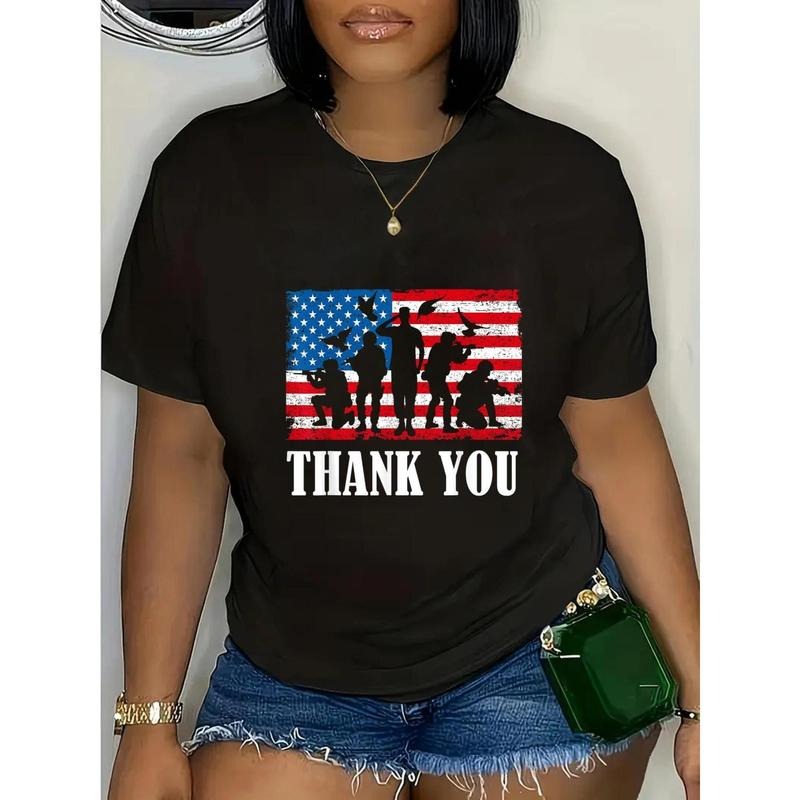 Thank You! Veterans Day and Memorial Day Patriotic Military T-Shirt Casual Short Sleeve Shirt Hoodie, Sweatshirt