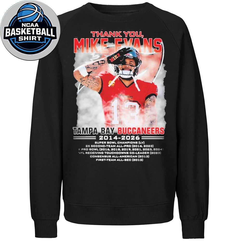 Thank You Mike Evans Tampa Bay Buccaneers 2014 2026 T-Shirt