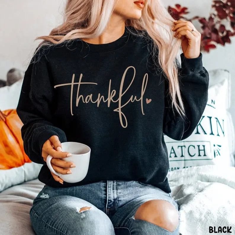Thankful Thankful Lover Hello Thanksgiving Thanksgiving Shirt Him Her Shirt Full Color T-Shirts, Hoodie, Sweatshirt