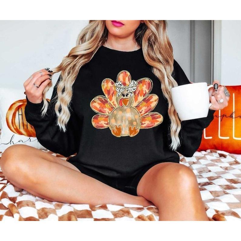 Thanksgiving Turkey Sweatshirt, Turkey Shirt, Family Sweatshirt, Thanksgiving Shirt, Fall Sweatshirt, Women Thanksgiving...