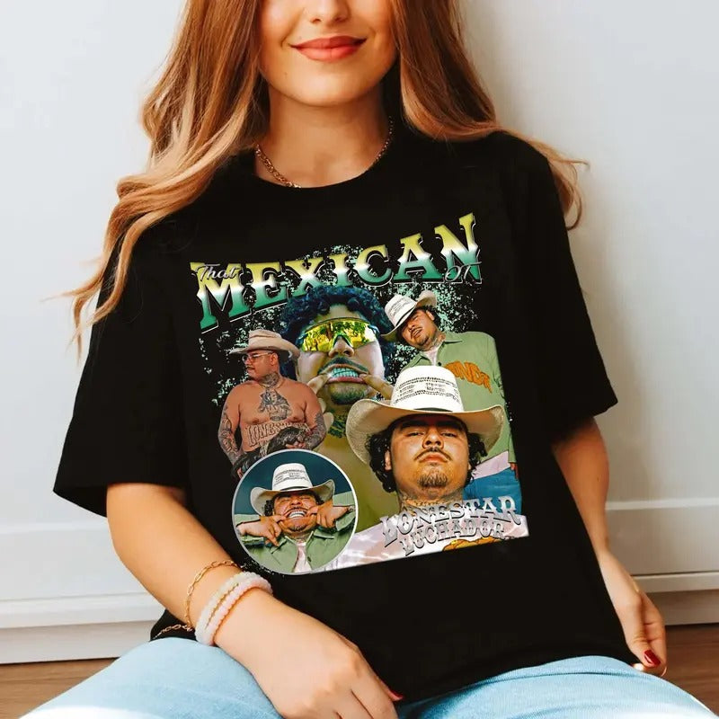 That Mexiicaan Vintage T Shirt, Bootleg Rap T Shirts, Texas Music, Hip Hop Clothing, Unisex Short Sleeve Tee Shirt,...