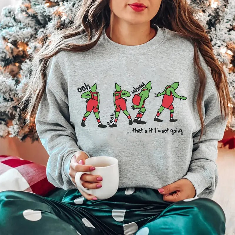 That's It I'm Not Going Christmas Sweatshirt, Merry Christmas Tee Shirt, Holiday Sweater Hoodie | HypeCrazeTee.com