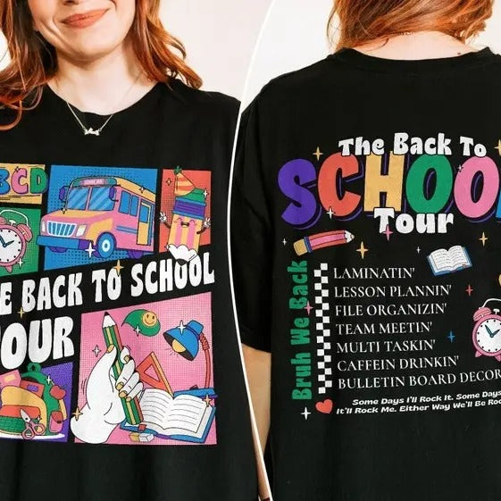 Back School Tour Shirt ABCD Teacher Shirt First Day School Teacher Shirt Back School Shirt Teacher Tour T-Shirts, Hoodie, Sweatshirt