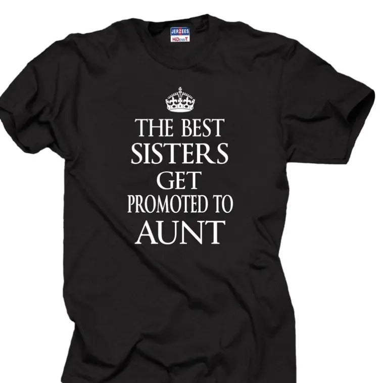 The Best Sisters Get Promoted To Aunt T-Shirt Gift For Aunt Tee Shirt Hoodie, Sweatshirt | HypeCrazeTee.com