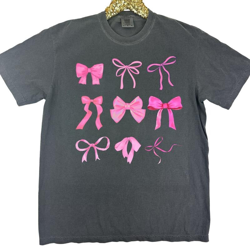Bow Girl Coquette Comfort Colors 'NLB' T-Shirts, Hoodie, Sweatshirt