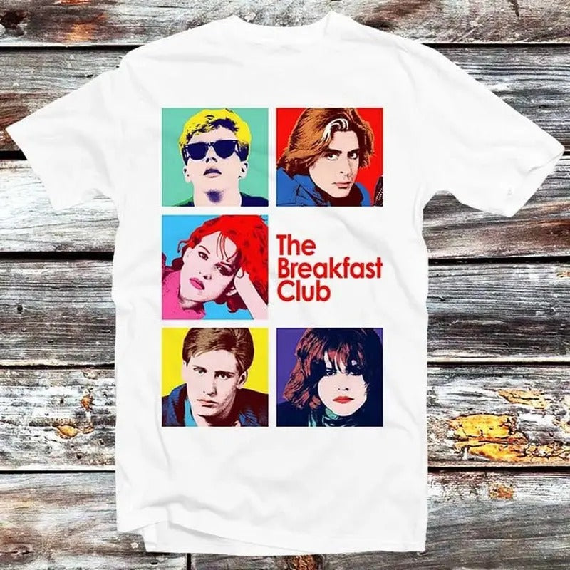 The Breakfast Club Movie 80s Retro T Shirt Men Women Unisex Baggy Boyfriend Shirt B109 Hoodie, Sweatshirt | HypeCrazeTee.com