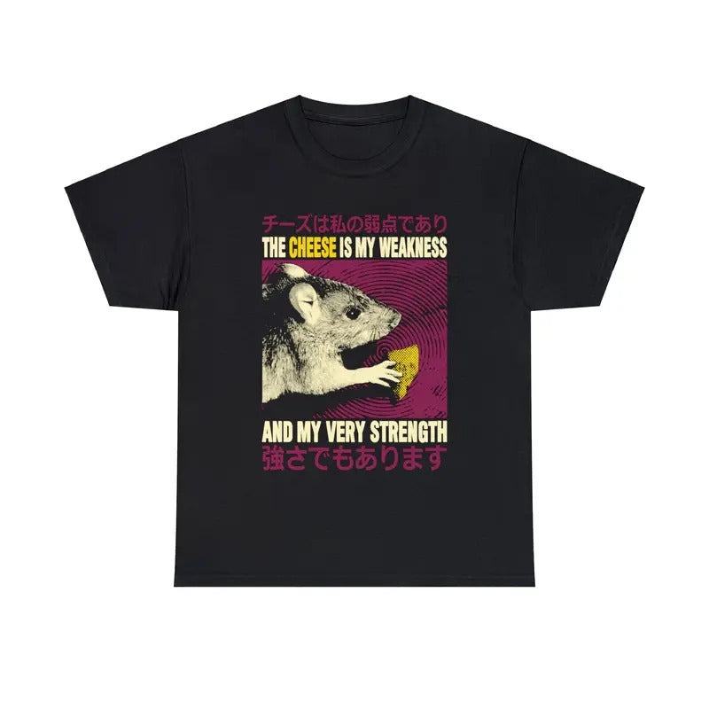 The Cheese is My Weakness Rat T-Shirt Hoodie, Sweatshirt | HypeCrazeTee.com