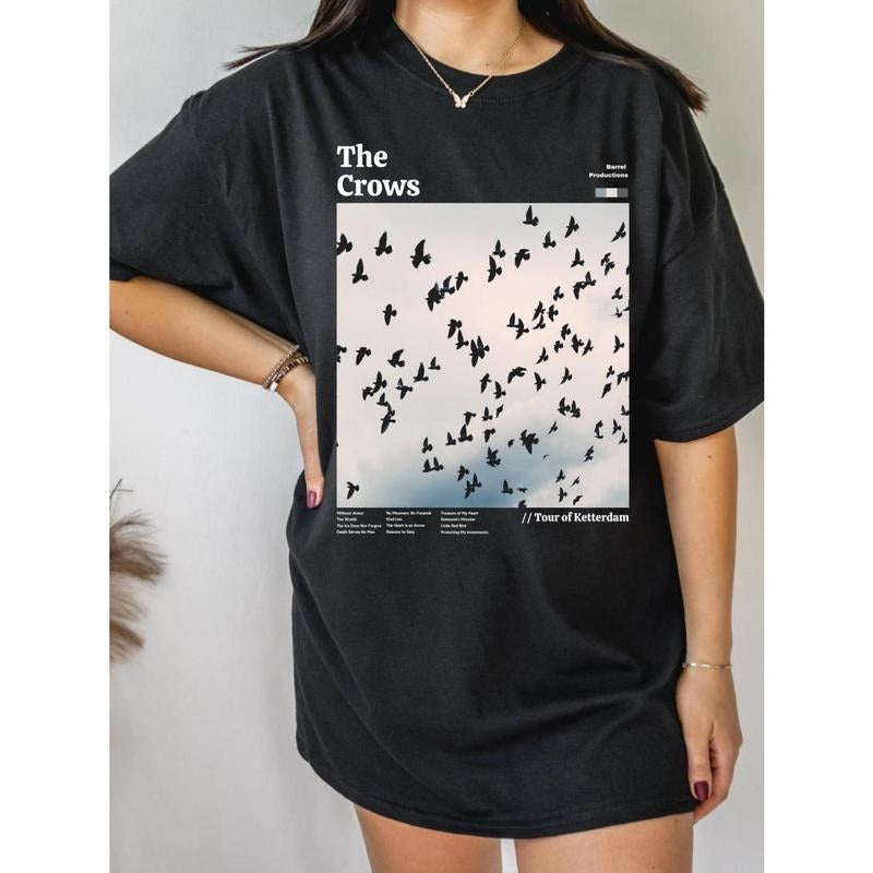 The Crows Vintage Band Merch Tee * Retro Book Merch * Bookish Book Lover Gift * Literature Shirt * Six of Shirt Crooked...