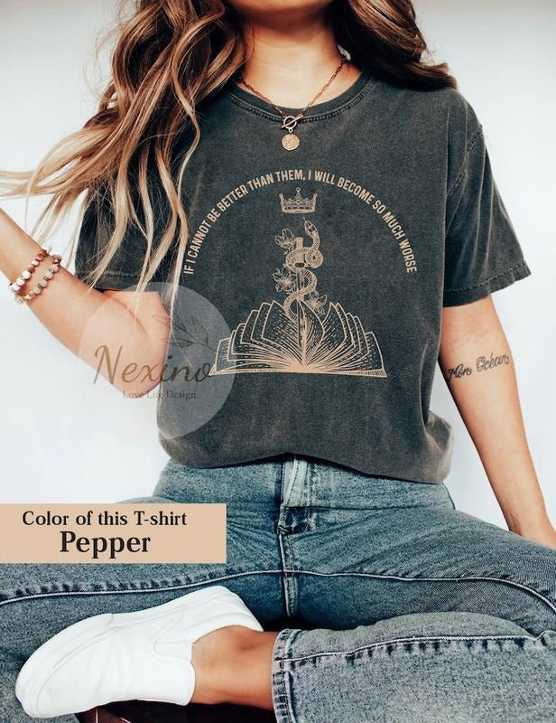The Cruel Prince Crewneck T-Shirt, The Folk of the Air T-Shirt, Cardan Greenbriar Shirt, Jude and Cardan Shirt, Bookish...