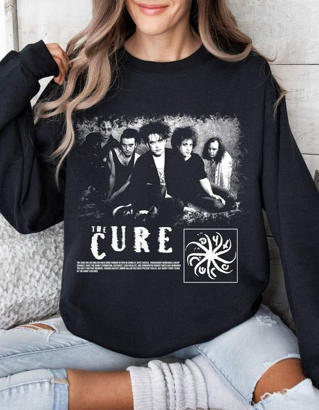 The Cure Band Sweatshirt Vintage Music band 90s T-Shirts, Hoodie | HypeCrazeTee.com