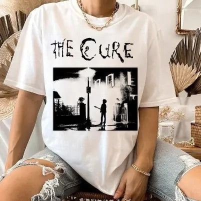 The Cure Boy Don't Cry Shirt, The Cure Guitar 90s Alt Indie Rock Merch, The Cure Band T-shirt Crewneck Hoodie, Sweatshirt