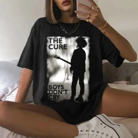 The Cure T Shirt Boy's Don't Cry Classic Rock Band Cotton Tshirt Hoodie, Sweatshirt | HypeCrazeTee.com