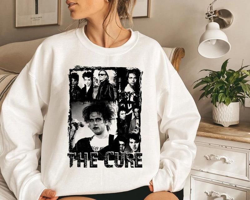 The Cure retro Sweatshirt simon gallup , cricut, the cure Sweatshir tRobert Smith Sweatshirt T-Shirts, Hoodie