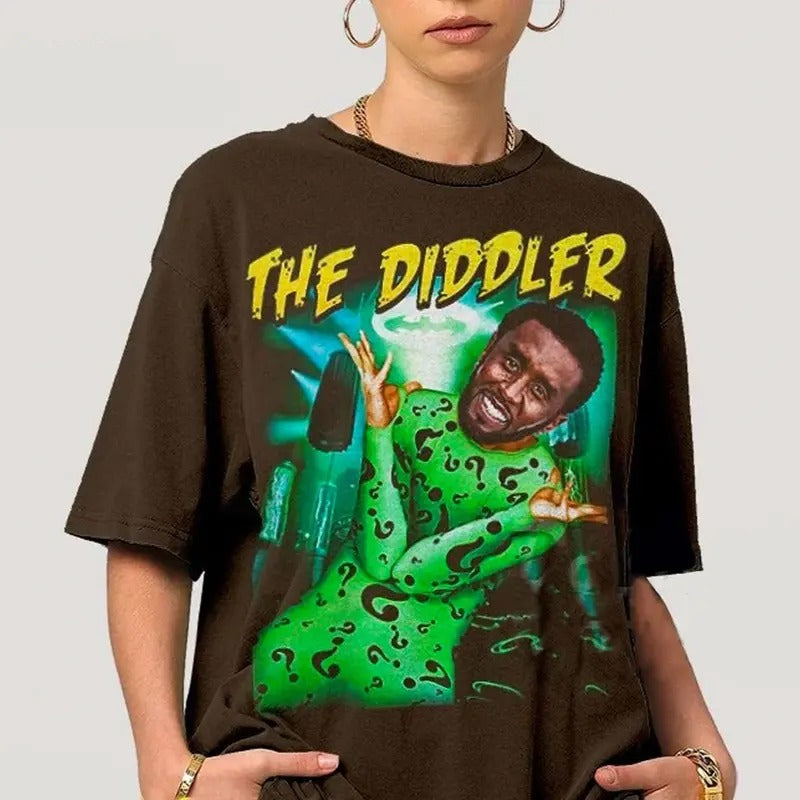 The Diddler Ironic Sean Combs T-shirt, Funny DD Goes to Prison Funny Unisex Tee Hoodie, Sweatshirt | HypeCrazeTee.com