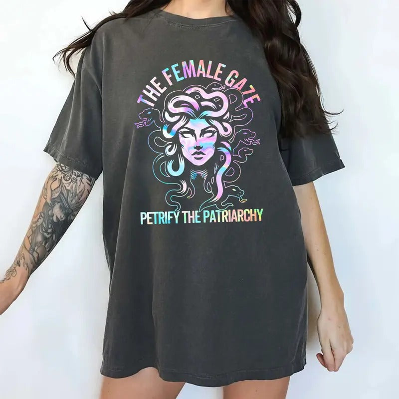 The Female Gaze Comfort Colors Shirt, Feminist T-shirt, Girl Power Tee, Women Empowerment Top, Women Clothing Hoodie,...