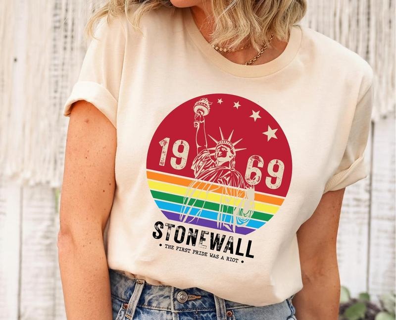 The First Pride Was A Riot Shirt, 1969 Stonewall Shirt, Pride Sweatshirt, Rainbow Flag Shirt, Liberty Shirt, Riot Shirt,...