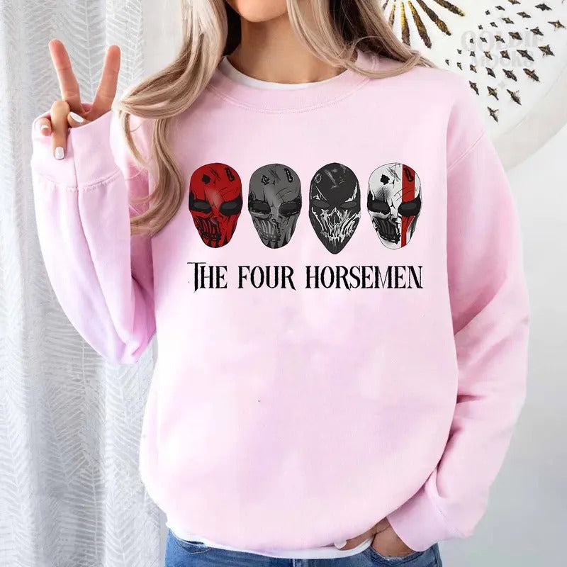 The Four Horsemen Sweatshirt, Devil's Night Hoodie, Dark Romance Merch, Book Club Shirt, Booktok Unisex Soft Comfort...