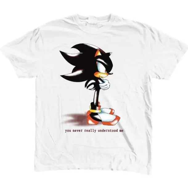 The Hedgehog Who I Am T-Shirt, Unisex Vintage Graphic Tees Gothic Grunge Y2k Emo Scene Amity Affliction Style Clothes Men...