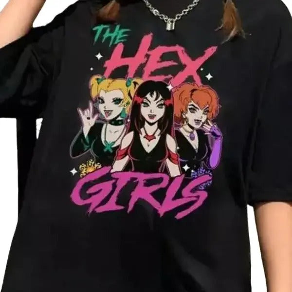 The Hex Girls Band Short Sleeve T-shirt Gift for Fans Cotton Fit Top Womenswear Hoodie, Sweatshirt | HypeCrazeTee.com