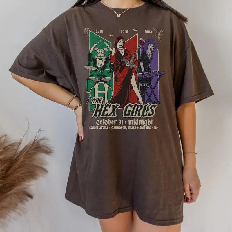 The Hex Girls Inspired Tee, The Hex Girls Rock Band Music T-Shirt Hex Girls 2023 Tour Tee Birthday Rock Band Sweatshirt...