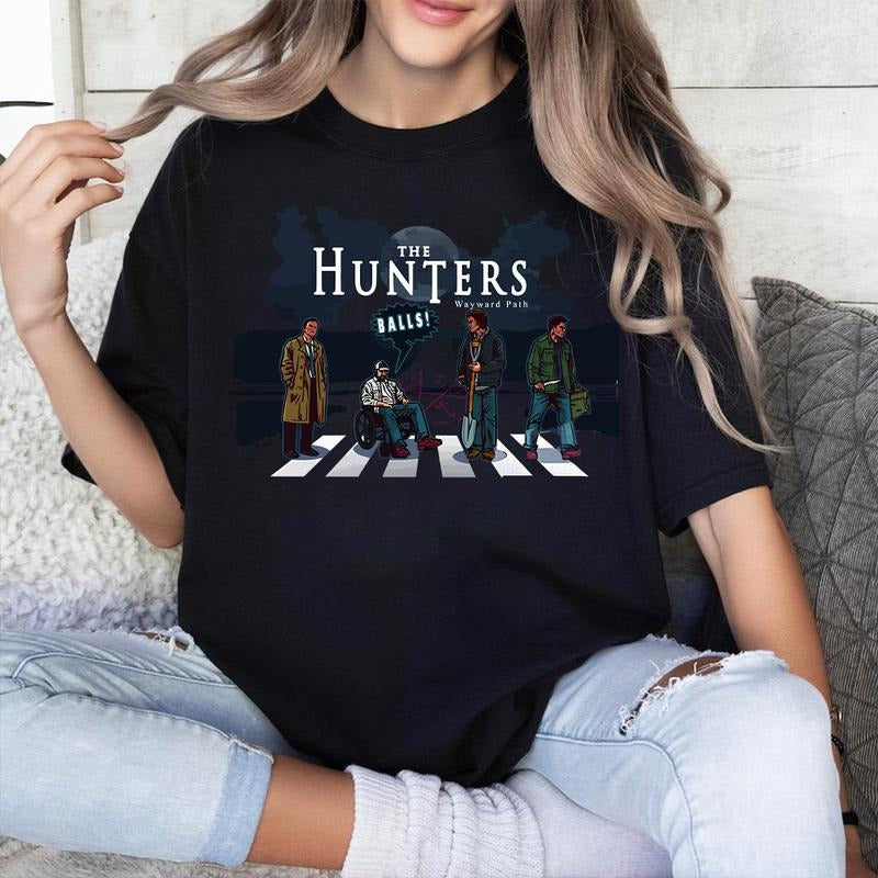 Hunter Supernatural Winchester Brothers Shirt Woman Man Casual Cotton Fabric Top Womenswear T-Shirts, Hoodie, Sweatshirt