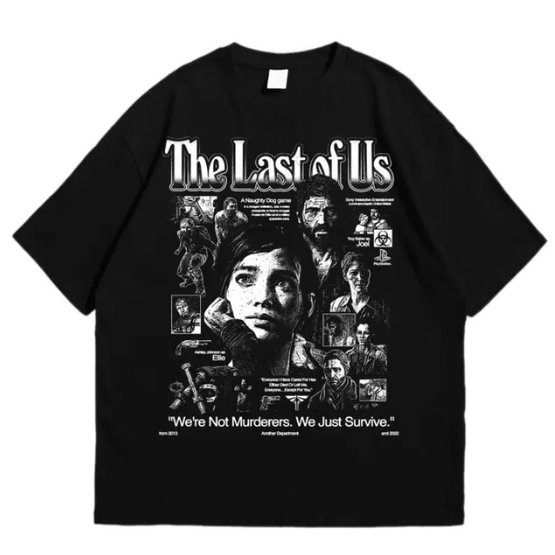 The LAST OF US Vintage Shirt, Homage T-shirt, Fan Tees, Retro 90s Unisex T-shirt Hoodie, Sweatshirt | HypeCrazeTee.com