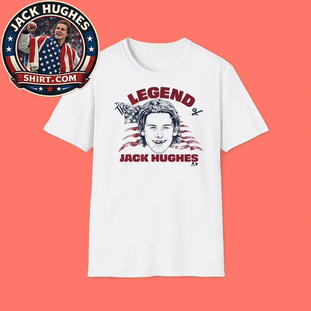 The Legend of Jack Hughes Flag American T-Shirt