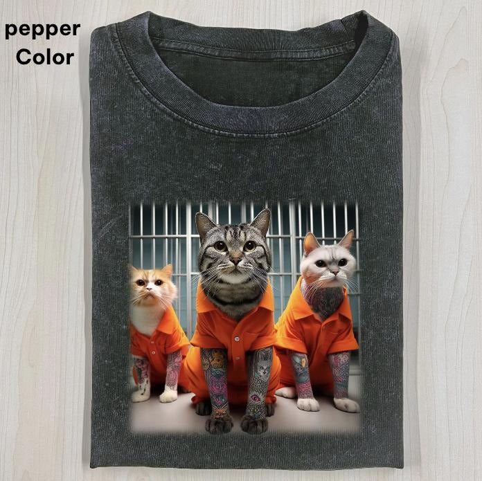 The Meowfia: Funniest Of The Cat Street Gangs Graphic Tee, CAT SELFIE T-SHIRT, FUNNY CUTE CAT, funny shirts for women,...