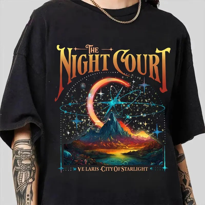 The Night Court Shirts, Velaris City Of Starlight shirt, A Court Of Thorns And Roses T-Shirt, Court Of Dreams Jumper...