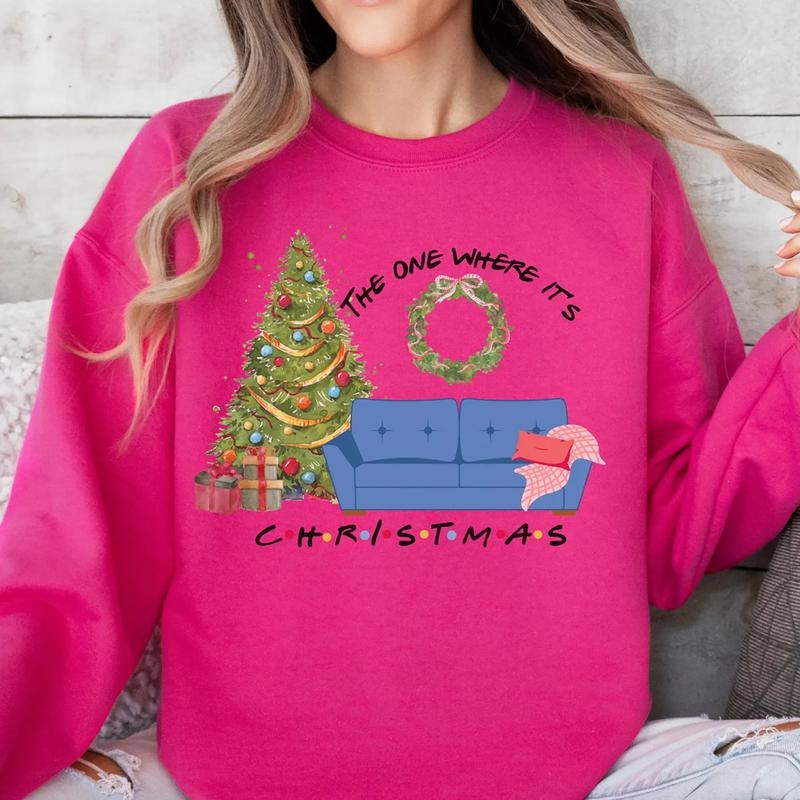 One Where 'S Friends Shirt Holidays Xmas T-Shirts, Hoodie, Sweatshirt