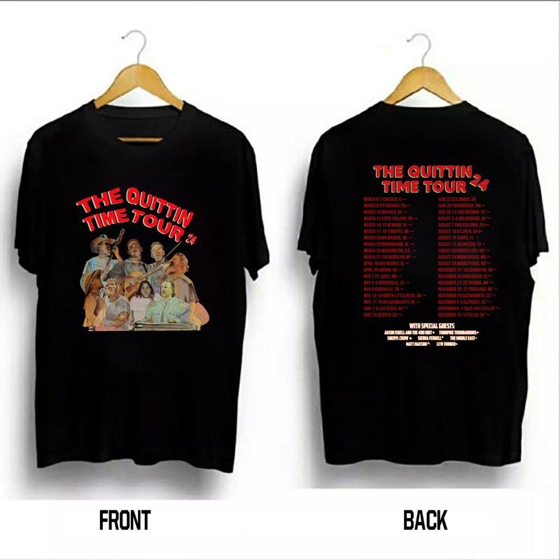 The Quittin Time Tour 2024 Sweatshirt Hoodie T-shirt, ZB Shirt, Country Music Tee, Gift For Fans | HypeCrazeTee.com