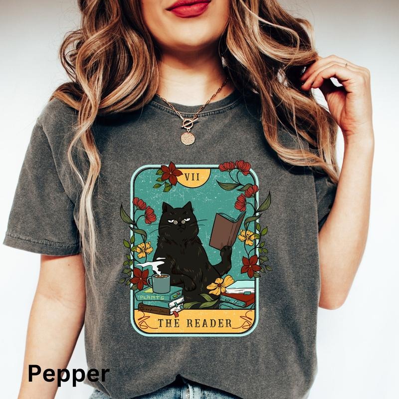 The Reader, Books, and Cat Lover tshirt - Christmas gifts in Bookish Style Hoodie, Sweatshirt | HypeCrazeTee.com