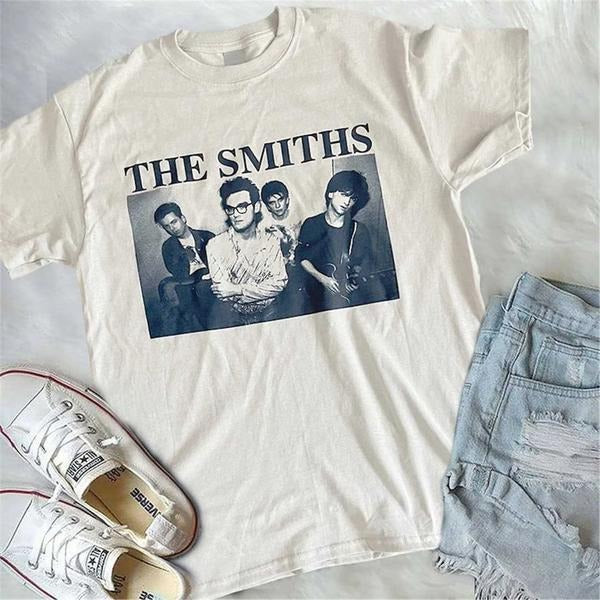 The Smith.S Promo T Shirt, Alt Indie Rock Band T Shirt, Punk Band Music Gift, Retro Style 1980s Vintage Aesthetic T...