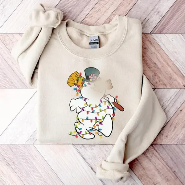 The Snowman Christmas Sweatshirt, Merry Christmas Tee, Snowman Shirt Hoodie | HypeCrazeTee.com