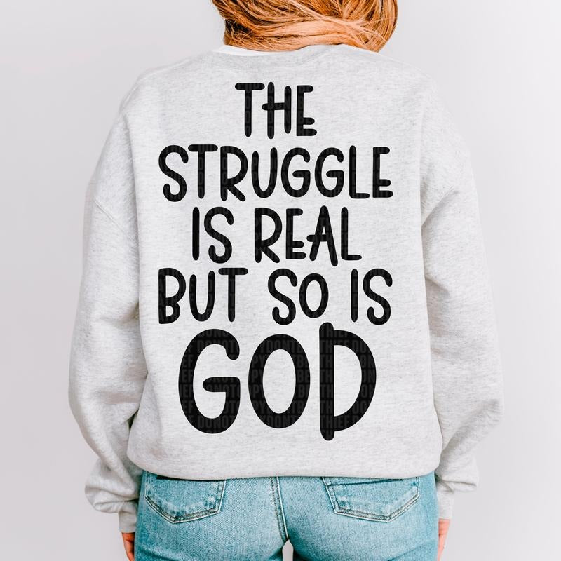 The Struggle is Real DTF Transfers - THIS IS NOT A SHIRT Hoodie, Sweatshirt | HypeCrazeTee.com