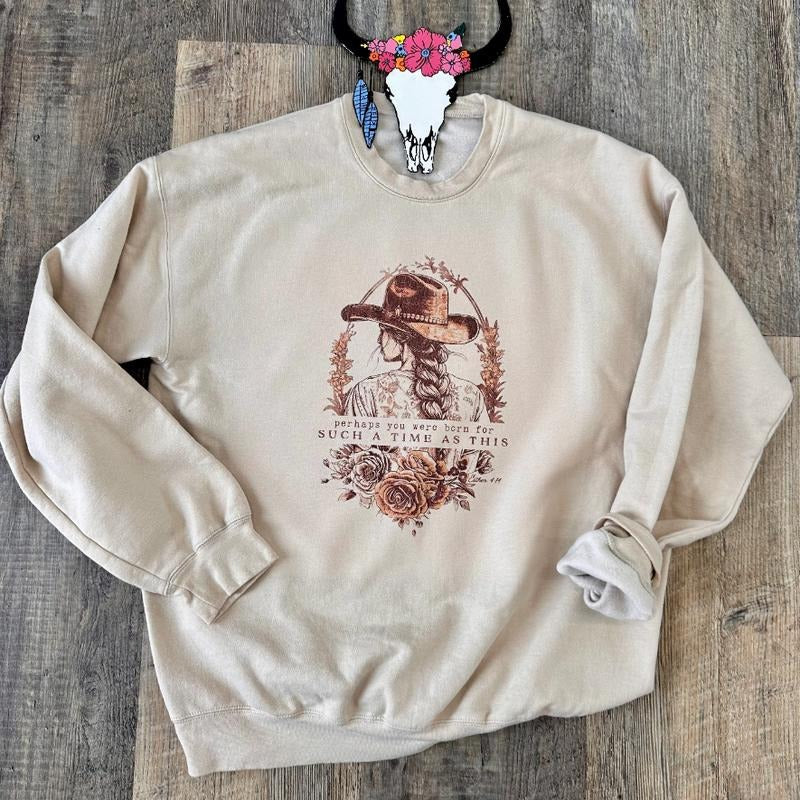 The Such a Time Graphic Sweatshirt, Cowgirl crewneck shirt, western clothing stuff, western outfits women tops, country...