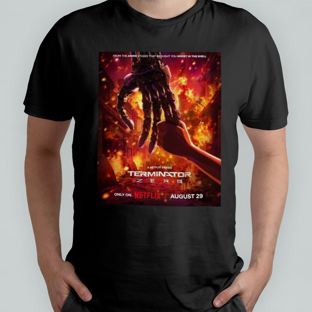 The Terminator Anime Series Only On Netflix August 29 Classic T-Shirt