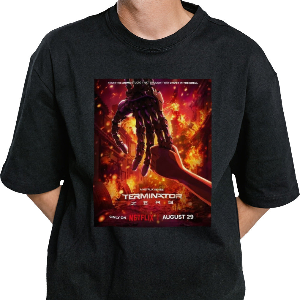 The Terminator Anime Series Only On Netflix August 29 Classic T-Shirt