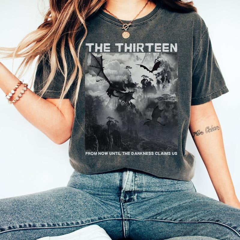 The Thirteen Manon Blackbeak Throne Of Glass Booktok T-shirt Velaris Booktok T-shirt Night Court Acotar Booktok T-shirt...