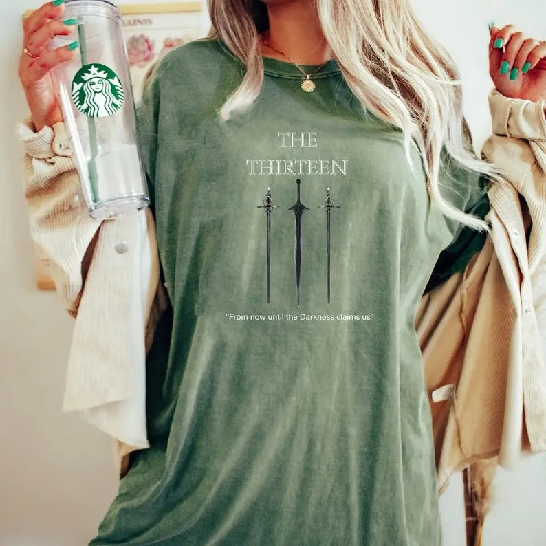 Thirteen Shirt Fans Sarah J Maas Throne Glass Trending Novel Quote Shirt Book Lover T-Shirts, Hoodie, Sweatshirt