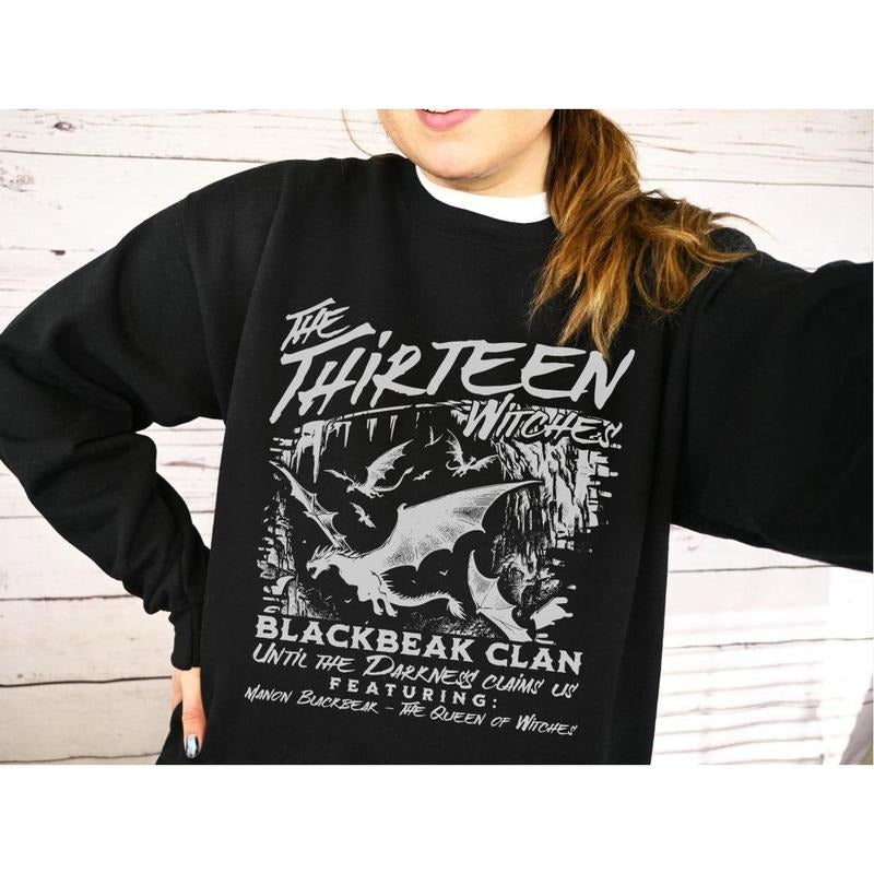 The Thirteen Sweatshirt, Hoodie Throne of Glass Merch, SJM Universe Merch, Manon Blackbeak Merch, Bookish Gift, Romantasy...