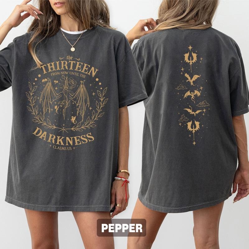 Thirteen Throne Glass Comfort Color Shirt Sjm TOG Manon Now Until Darkness Claims Us Shirt We Are Thirteen Bookish T-Shirts, Hoodie, Sweatshirt