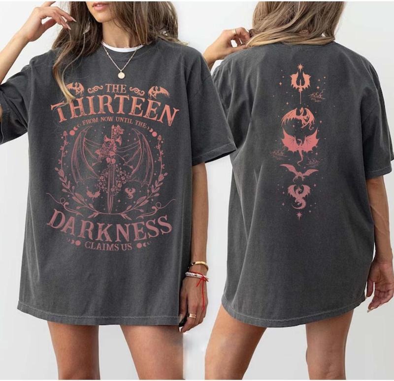 The Thirteen Throne Of Glass T-Shirt, We Are The Thirteen Shirt, Manon Blackbeak Sweatshirt, From Now Until The Darkness...
