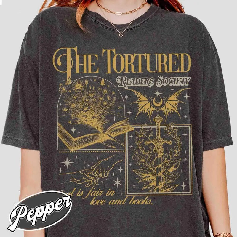 The Tortured Readers Society Shirt, Born To Read, the Tortured Shirt, the Tortured Poets Social Club, Book Lover Shirt,...