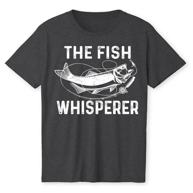 The Whisperer Of Fish Retro Vintage Fishing Angler Fisherman T-Shirt Hoodie, Sweatshirt | HypeCrazeTee.com