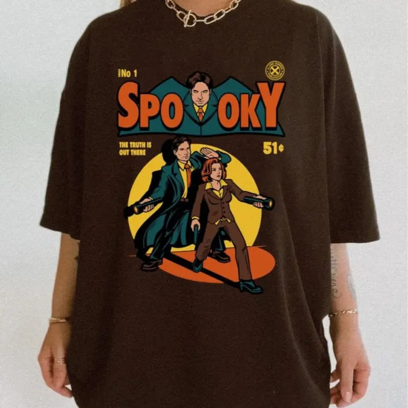 The X-Files Spooky T-Shirt, The X-Files Spooky Inspired Sweatshirt, The Truth Is Out There Shirt Hoodie | HypeCrazeTee.com