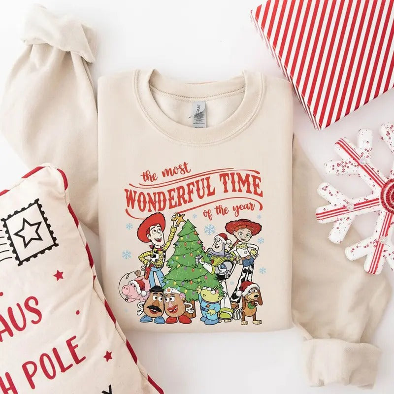 The most wonderfull time of the year Christmas Tshirt Sweatshirt, Family Christmas Party 2024, You've Got A Friend In Me...