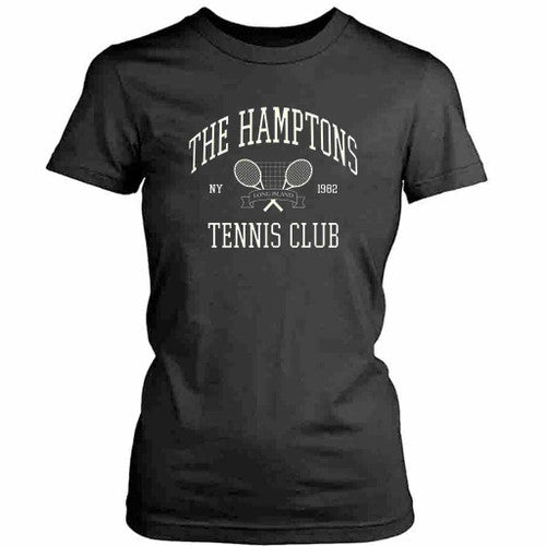 The Hamptons Vintage Tennis Logo Womens T-Shirt Tee