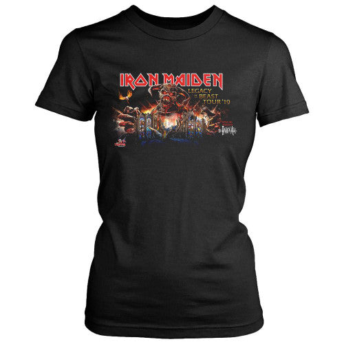 The Legacy Of The Beast Tour Iron Maiden Women's T-Shirt Tee