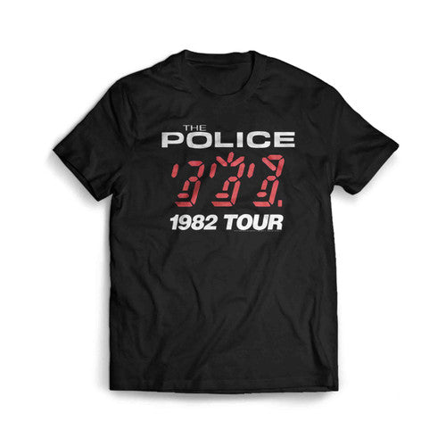 The Police Sting Ghost in the Machine Tour 1982 Men's T-Shirt Tee